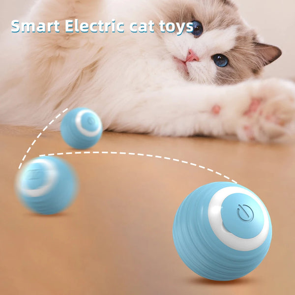 Automatic Rolling Smart Interactive Cat Toys - PetFurBuddy