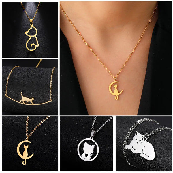  Cute Cat Lover Necklace Jewelry - PetfurBuddy